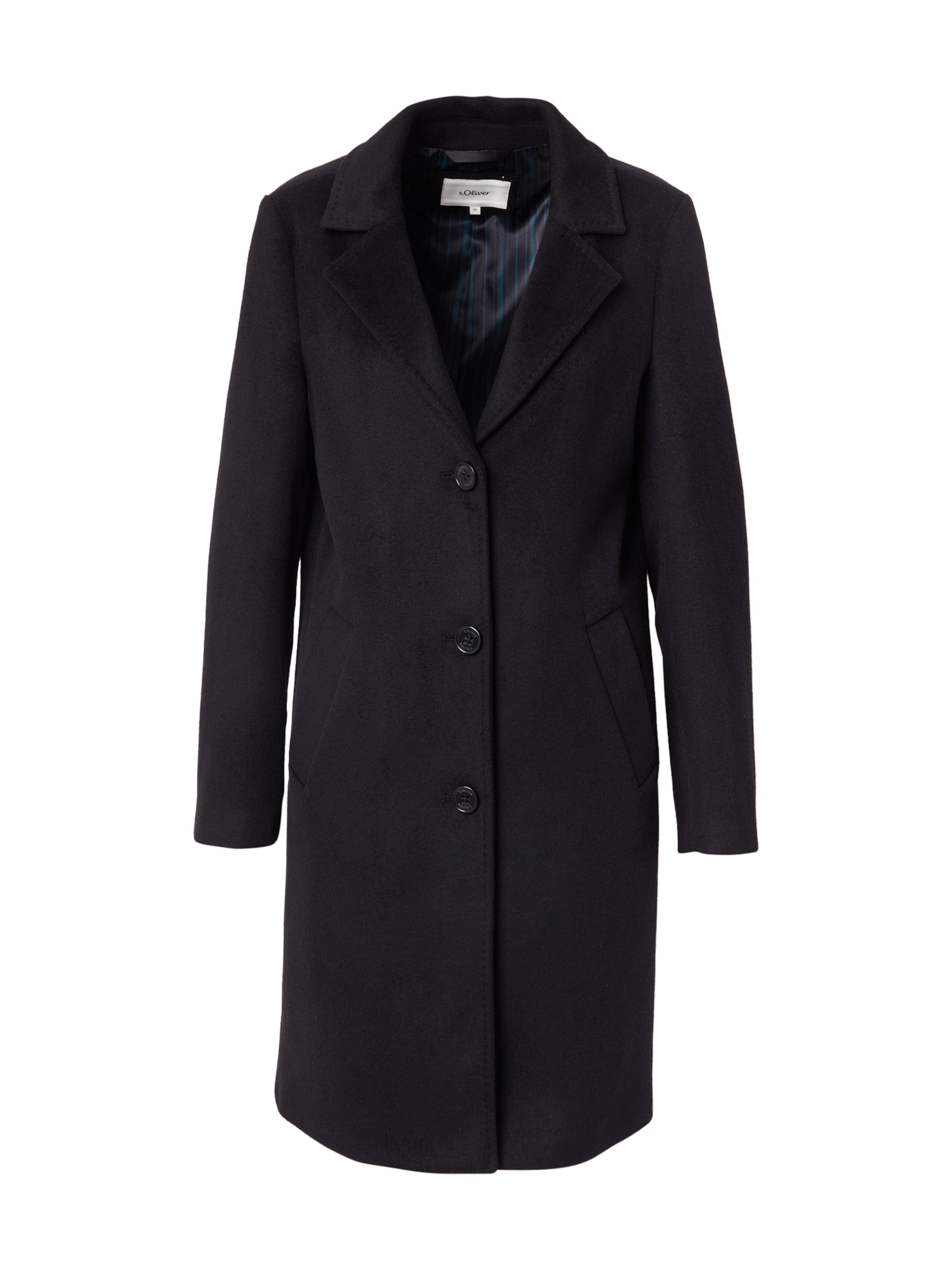 Manteau mi-saison s.Oliver en noir : devant
