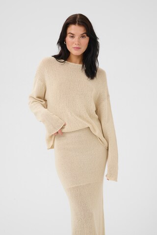 My Essential Wardrobe Trui 'DivaMW' in Beige: voorkant