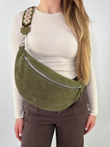 lePelou Gürteltasche 'TRAMA' in Grün