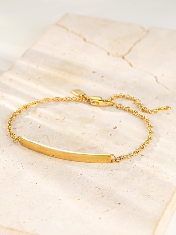 Hey Happiness Armband 'Bar Cable' in Goud