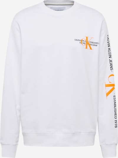 Calvin Klein Jeans Mikina - oranžová / černá / bílá, Produkt