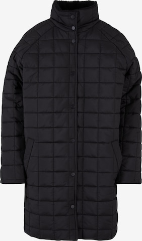 Urban Classics Winter Coat in Black: front