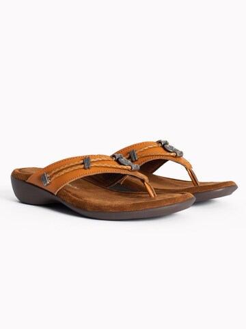 Minnetonka T-bar sandals 'Silverthorne360' in Brown