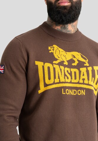 Lonsdale London Sweter 'Swanscombe' w kolorze brązowy