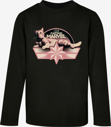 ABSOLUTE CULT Shirt 'Captain Marvel - Chillin Goose' in Black: front