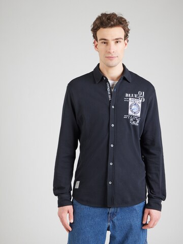 CAMP DAVID Regular Fit Hemd in Blau: Vorderseite