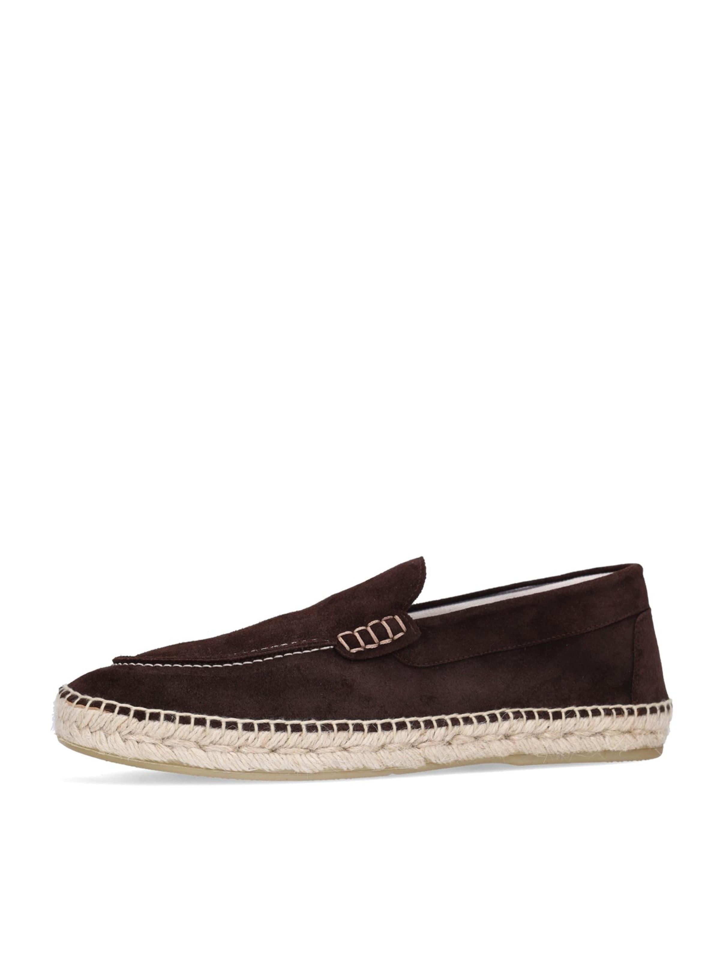 MANFIELD Espadrilles in Brown: front