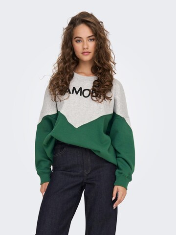 ONLY Sweatshirt 'KIA' in Grau: Vorderseite