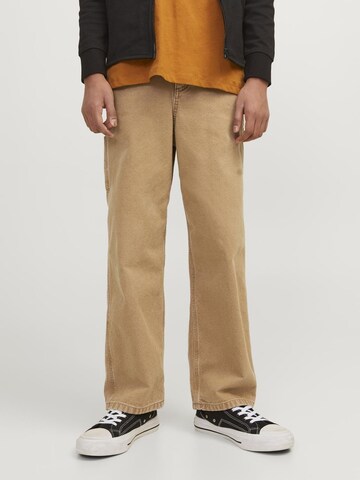 Loosefit Jeans 'Alex Carpenter' di Jack & Jones Junior in marrone: frontale