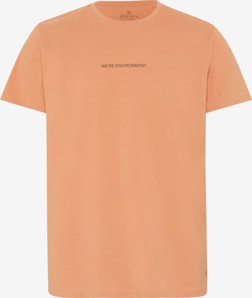 Detto Fatto Unisex T-Shirt ' mit QR-Code-Print ' in Orange: predná strana