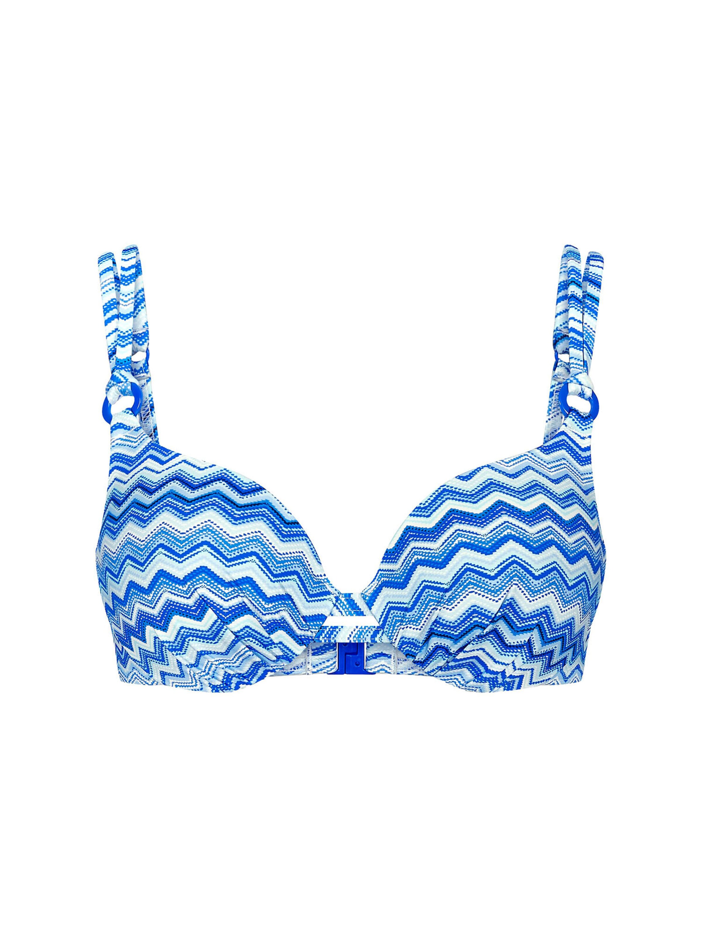 TRIUMPH Bikini top ' Red Label Mix & Match Summer ' in 75/B in Blue / White, Item view