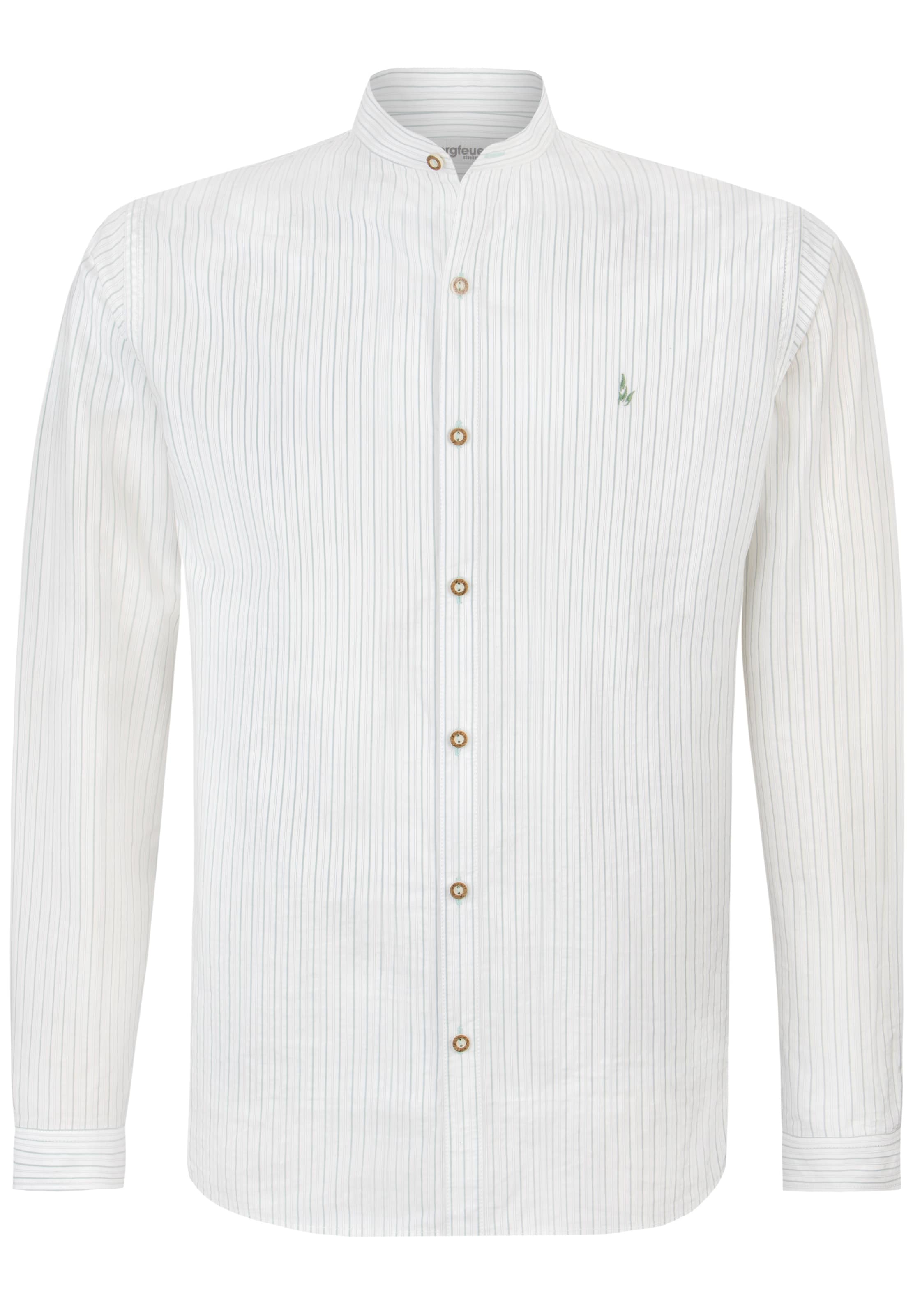 STOCKERPOINT Traditional Button Up Shirt in 37-38 in Pastel green / White, Item view