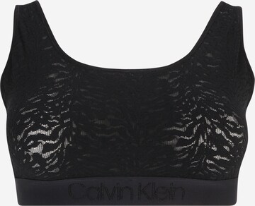 Calvin Klein Underwear Plus Bustier BH in Zwart: voorkant