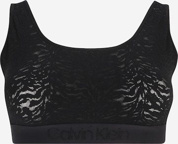 Calvin Klein Underwear Plus - Soutien Bustier Soutien em preto: frente
