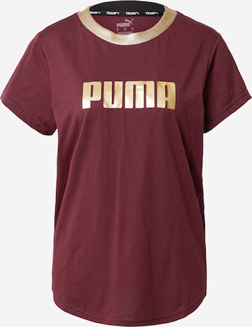 purpurinė PUMA Sportiniai marškinėliai: priekis