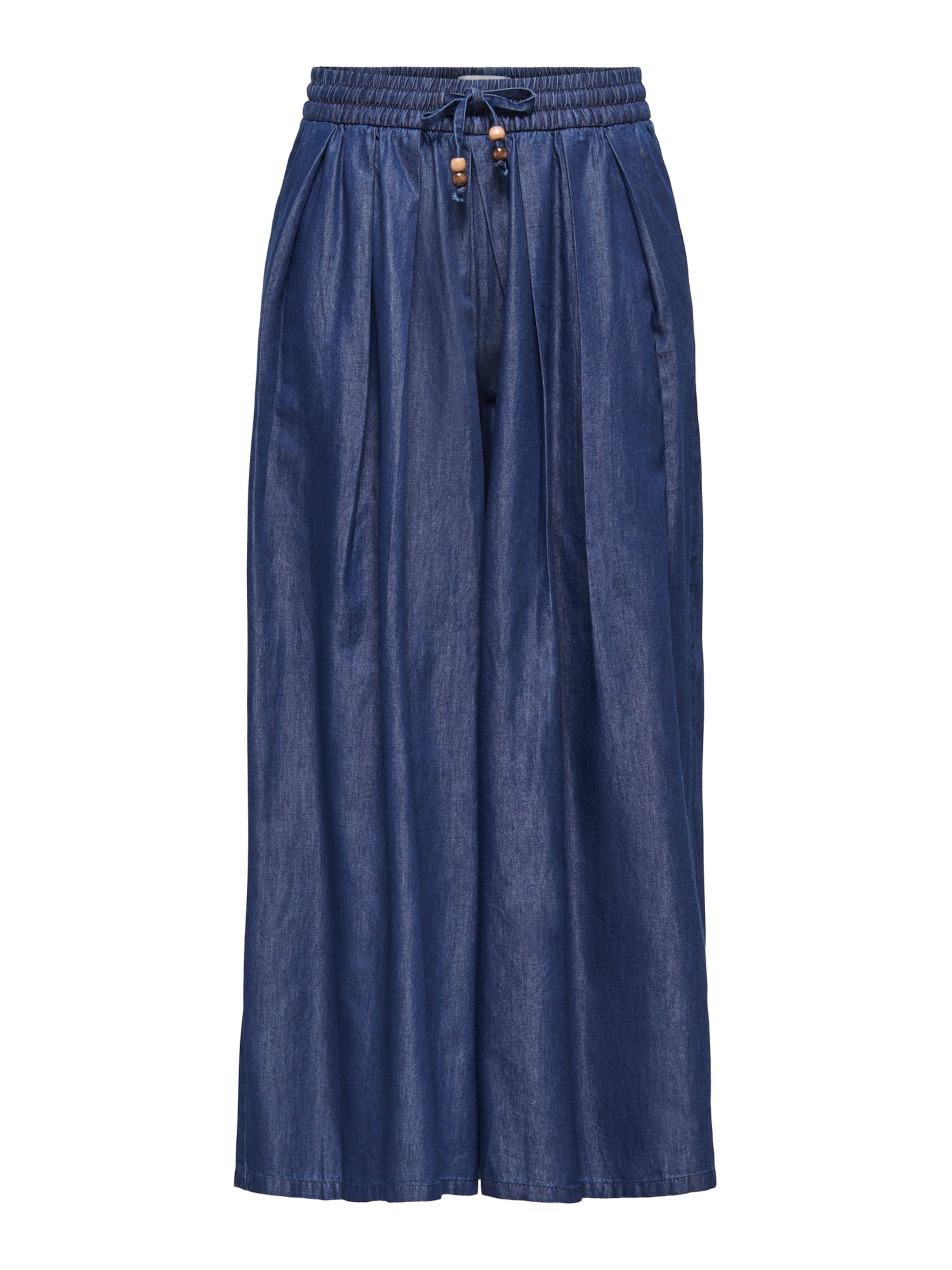 Wide Leg Jean à pince 'ONLBEA' ONLY en bleu : devant