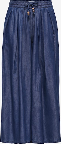 ONLY - Pierna ancha Pantalón vaquero plisado 'ONLBEA' en azul: frente