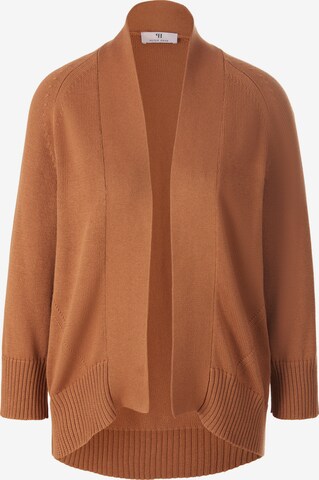 Peter Hahn Knit Cardigan in Brown: front