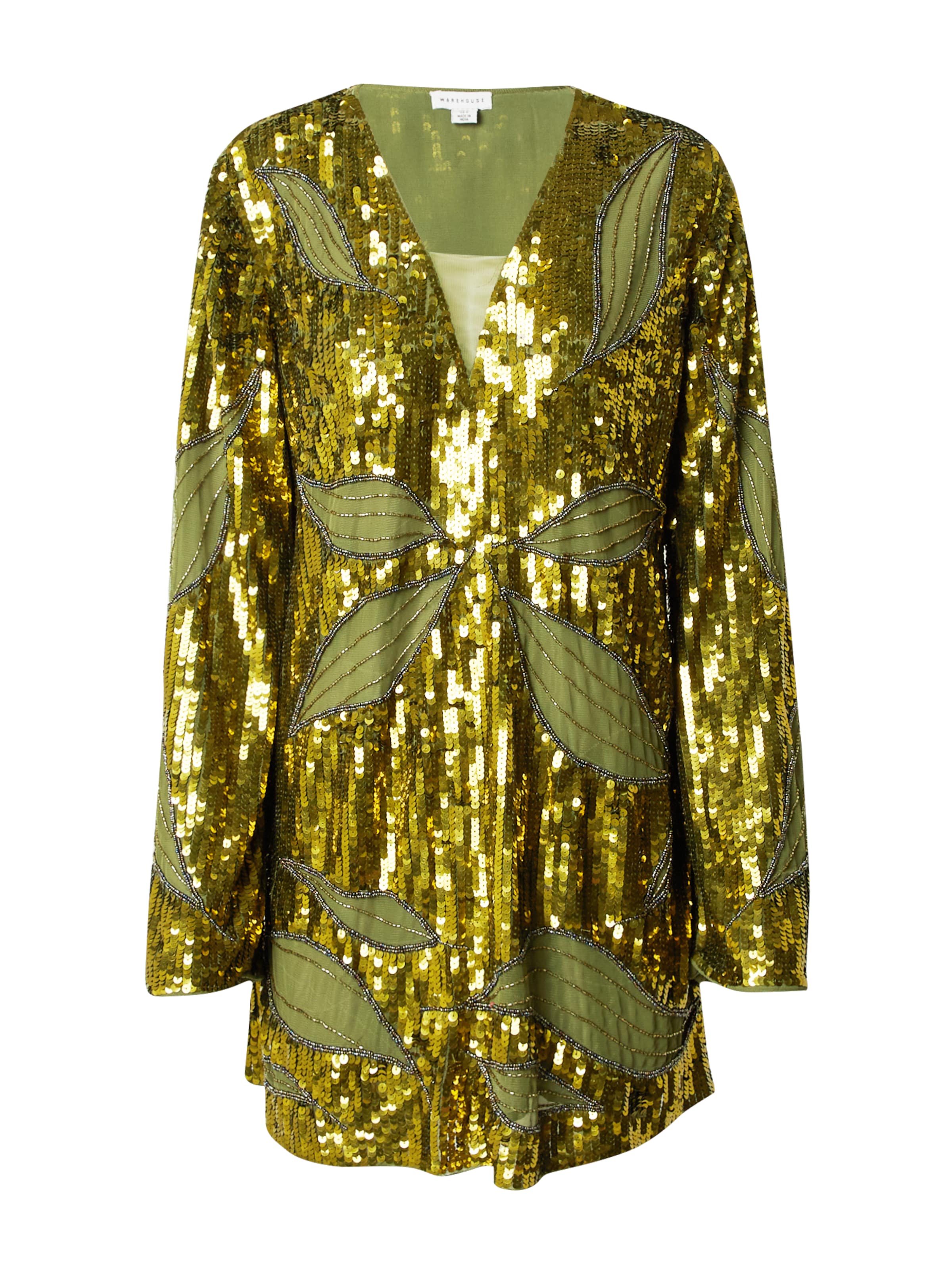 Warehouse Kleid in Grün: Vorderseite