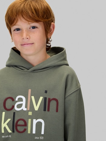 Sweat Calvin Klein Jeans en vert