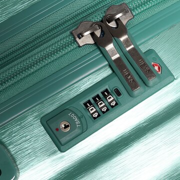 Heys Suitcase Set 'Alumix' in Green