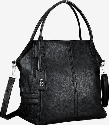COLLEZIONE ALESSANDRO Shoulder Bag 'Basilico' in Black: front