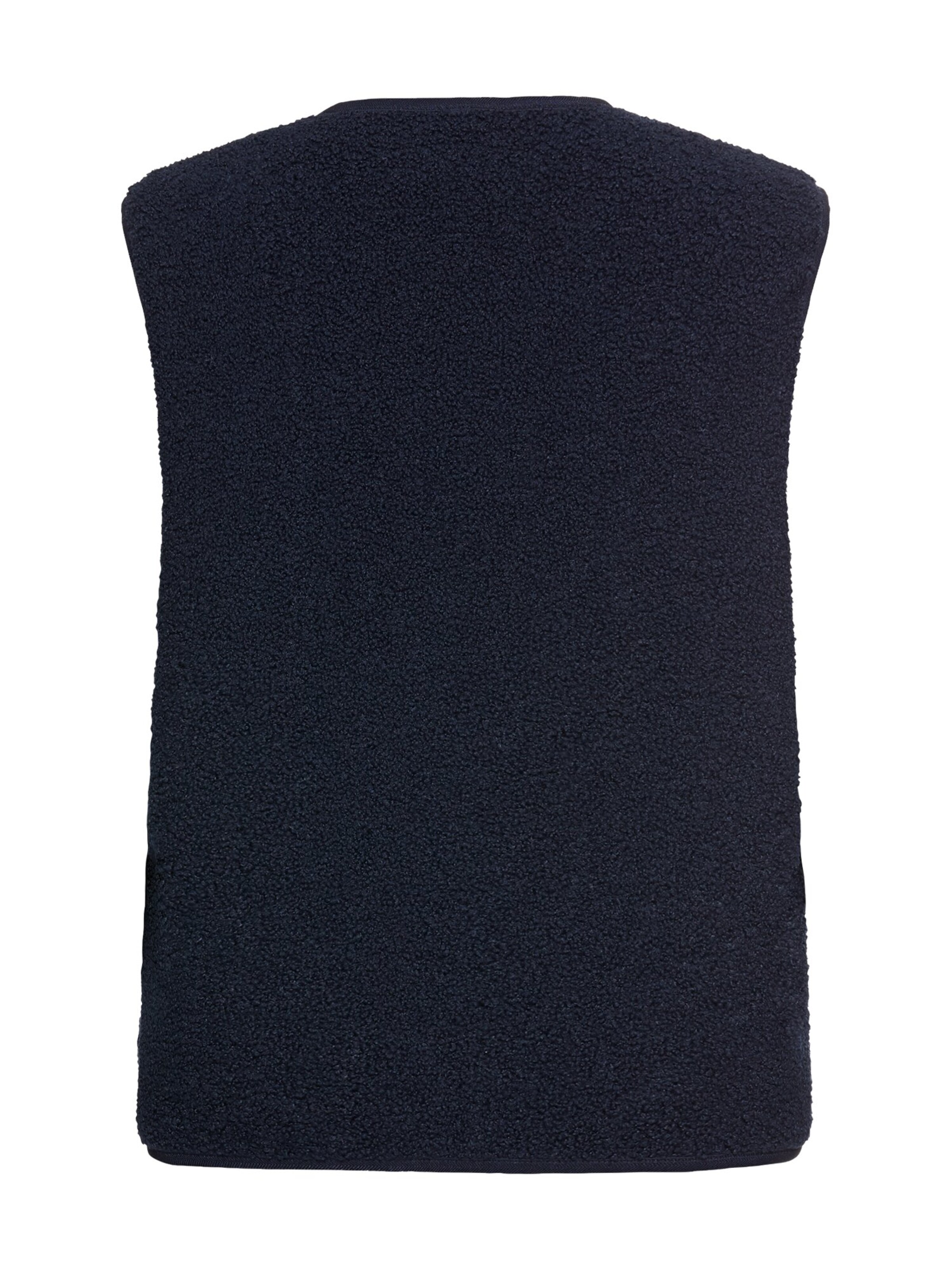 CAMEL ACTIVE Fleece-Weste mit Knopfverschluss in Blau