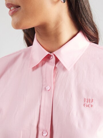 HUGO Blouse 'Essential' in Pink