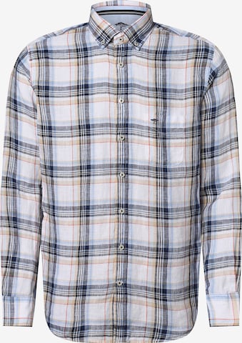 FYNCH-HATTON Button Up Shirt in Blue: front