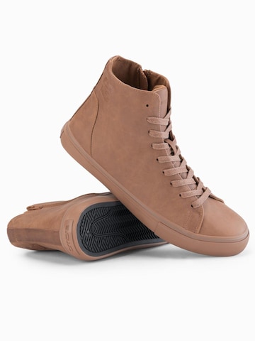 Ombre High-top trainers in Brown