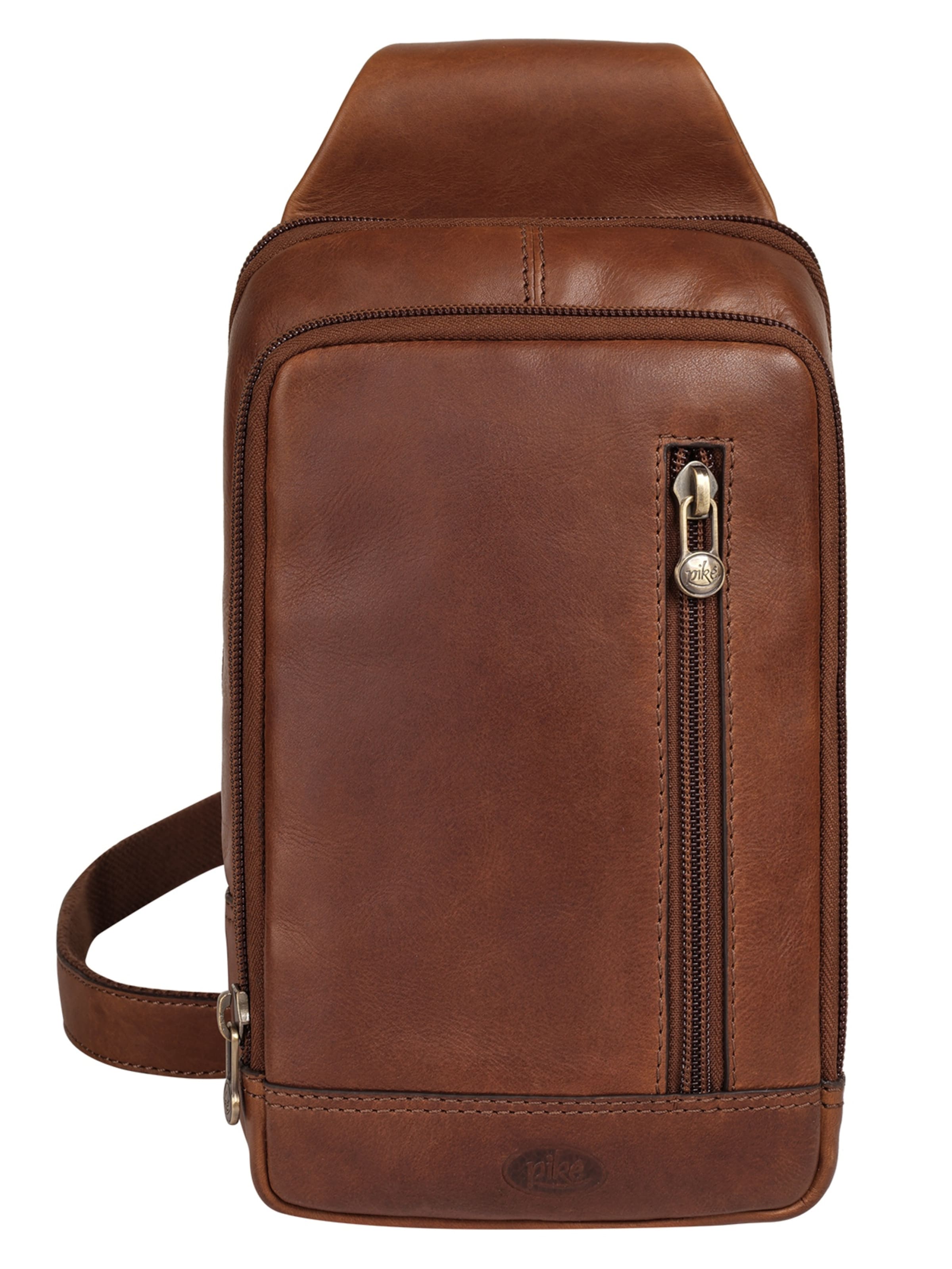 piké Crossbody Bag in Brown: front