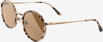 Lunettes de soleil 'Amsterdam Sand Tortoise Brown' Kapten & Son en marron : devant