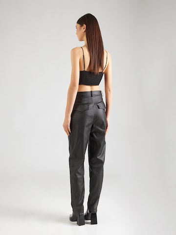 OBJECT Regular Pleat-front trousers 'OBJMELBA' in Black