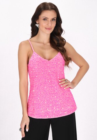 faina Top in Pink: Vorderseite