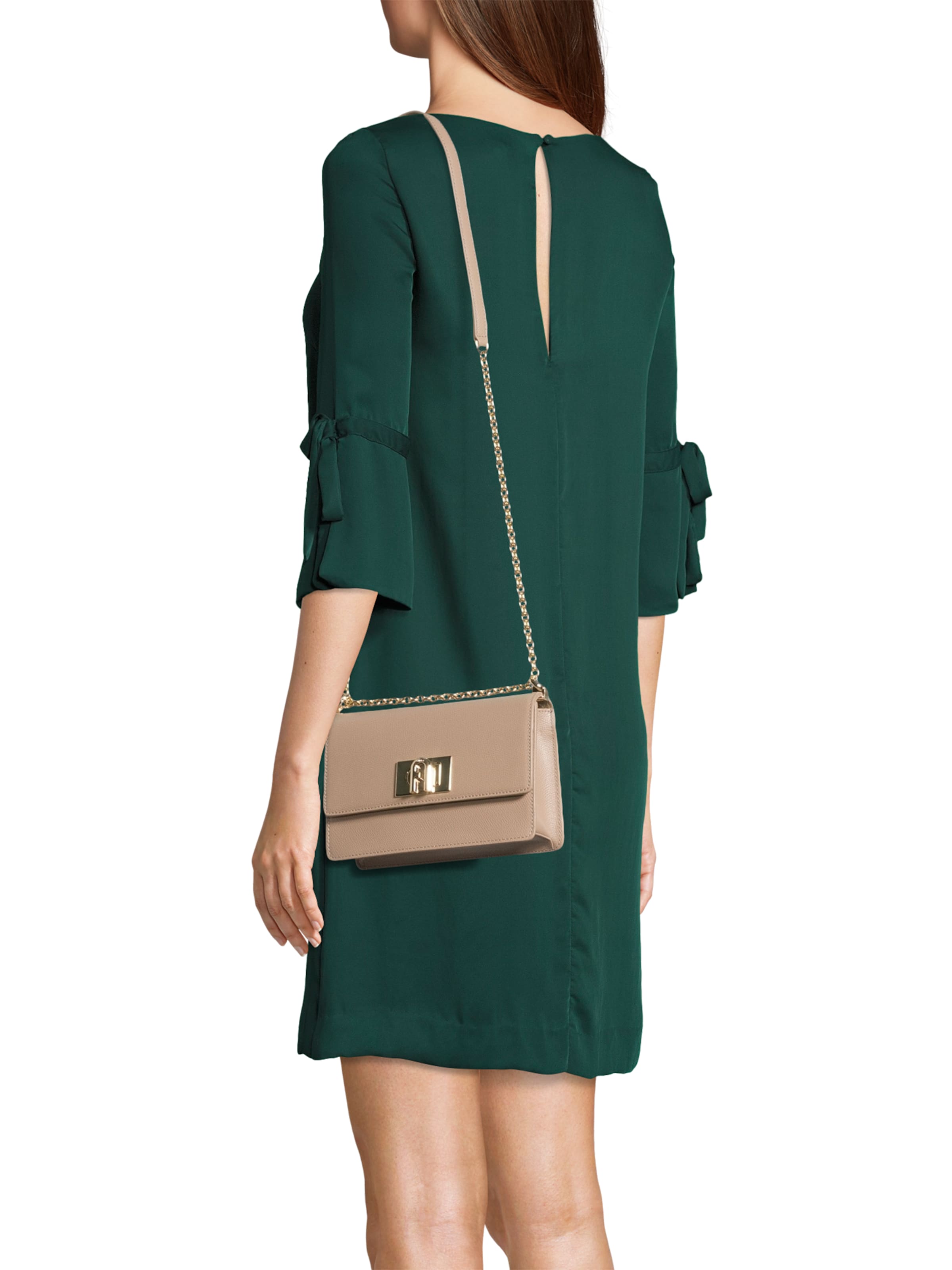 FURLA - Bolso de hombro en gris: frente