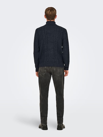 mėlyna Only & Sons Megztinis 'ONSFletcher'