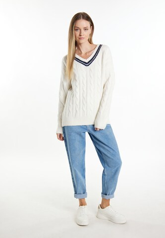 DreiMaster Maritim - Pullover 'Boundry' em branco