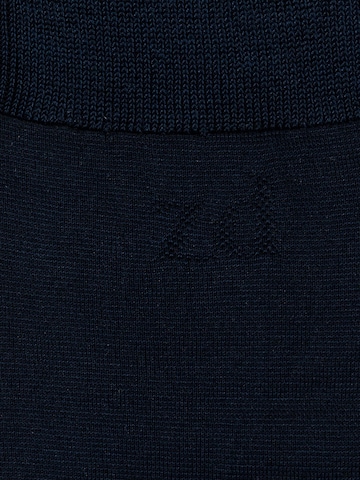 zd ZERO DEFECTS Socks 'Mercerized cotton socks' in Blue