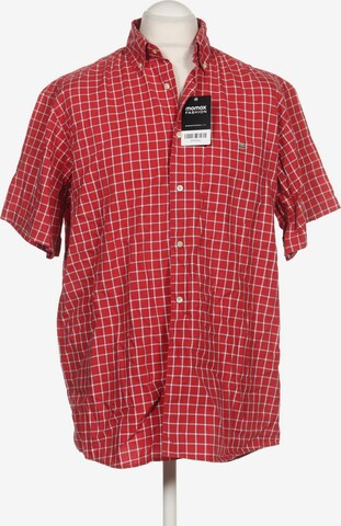 LACOSTE Button Up Shirt in XL in Red: front