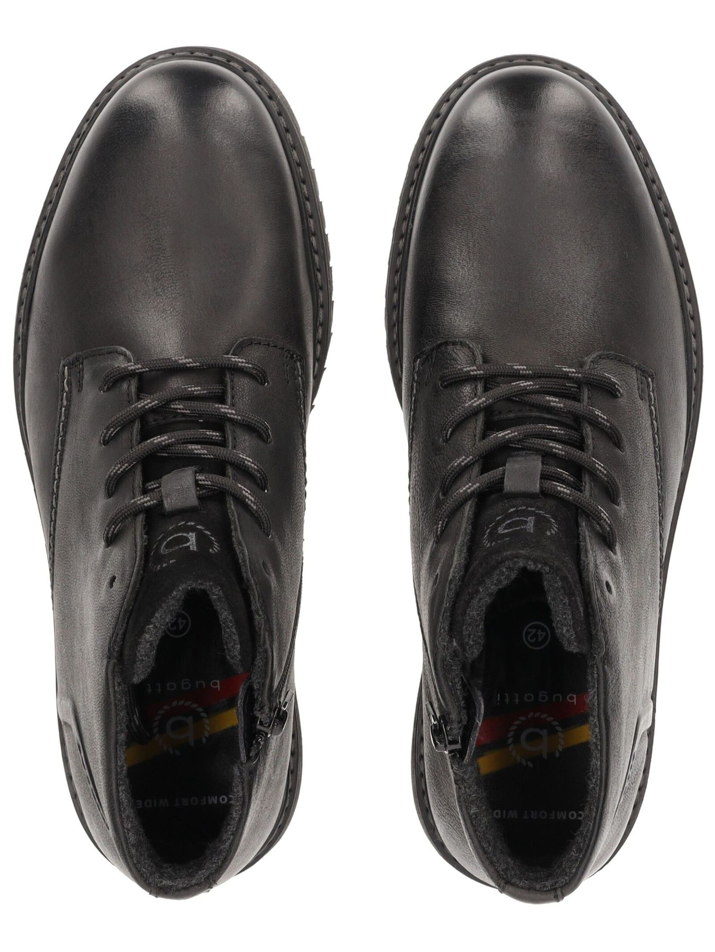 bugatti Lace-Up Boots in Black