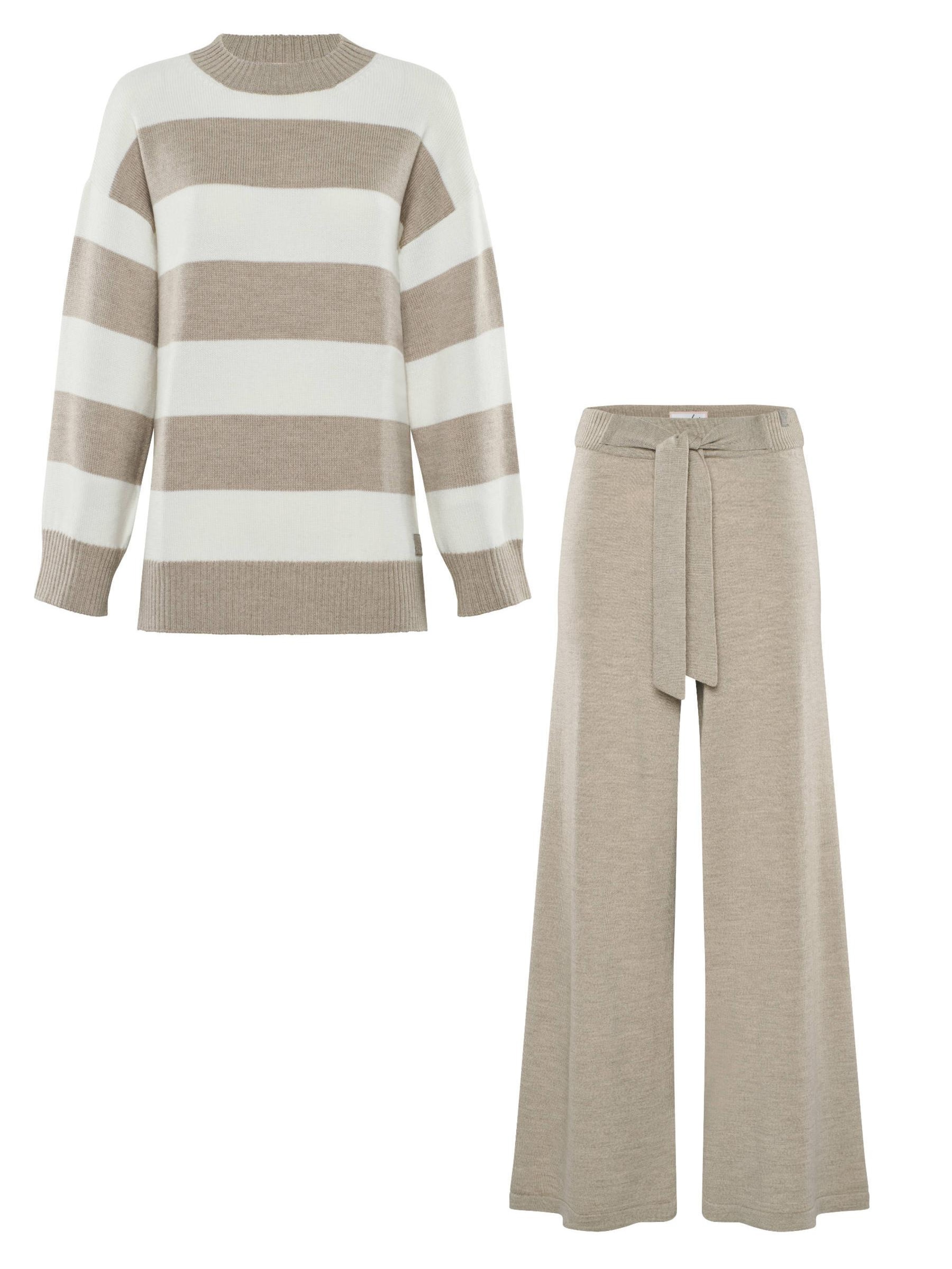 Abito da casa 'LOUNGEWEAR SET  - Pullover Felia & Pants Bailey' di YOU LOOK PERFECT in grigio: frontale