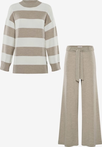 Abito da casa 'LOUNGEWEAR SET - Pullover Felia & Pants Bailey' di YOU LOOK PERFECT in grigio: frontale