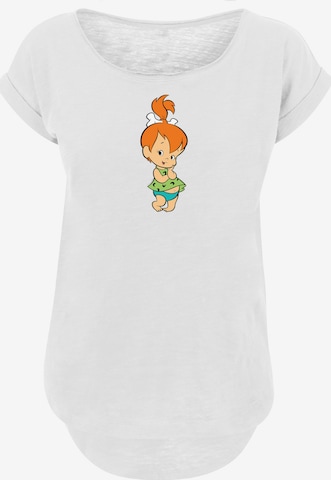 T-shirt 'Pebbles Flintstone' F4NT4STIC en blanc : devant