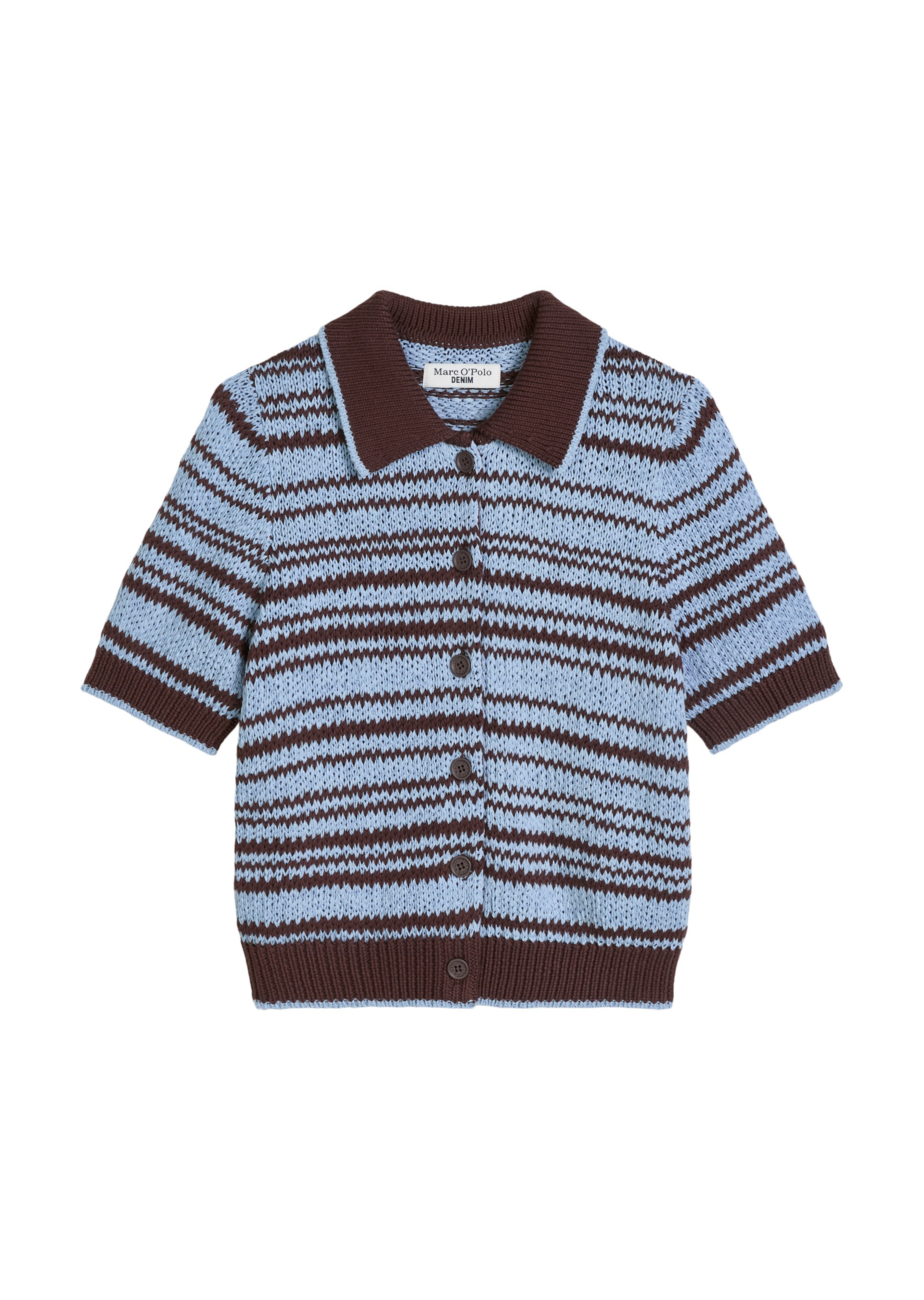 Marc O'Polo DENIM Strickjacke in Braun: Vorderseite