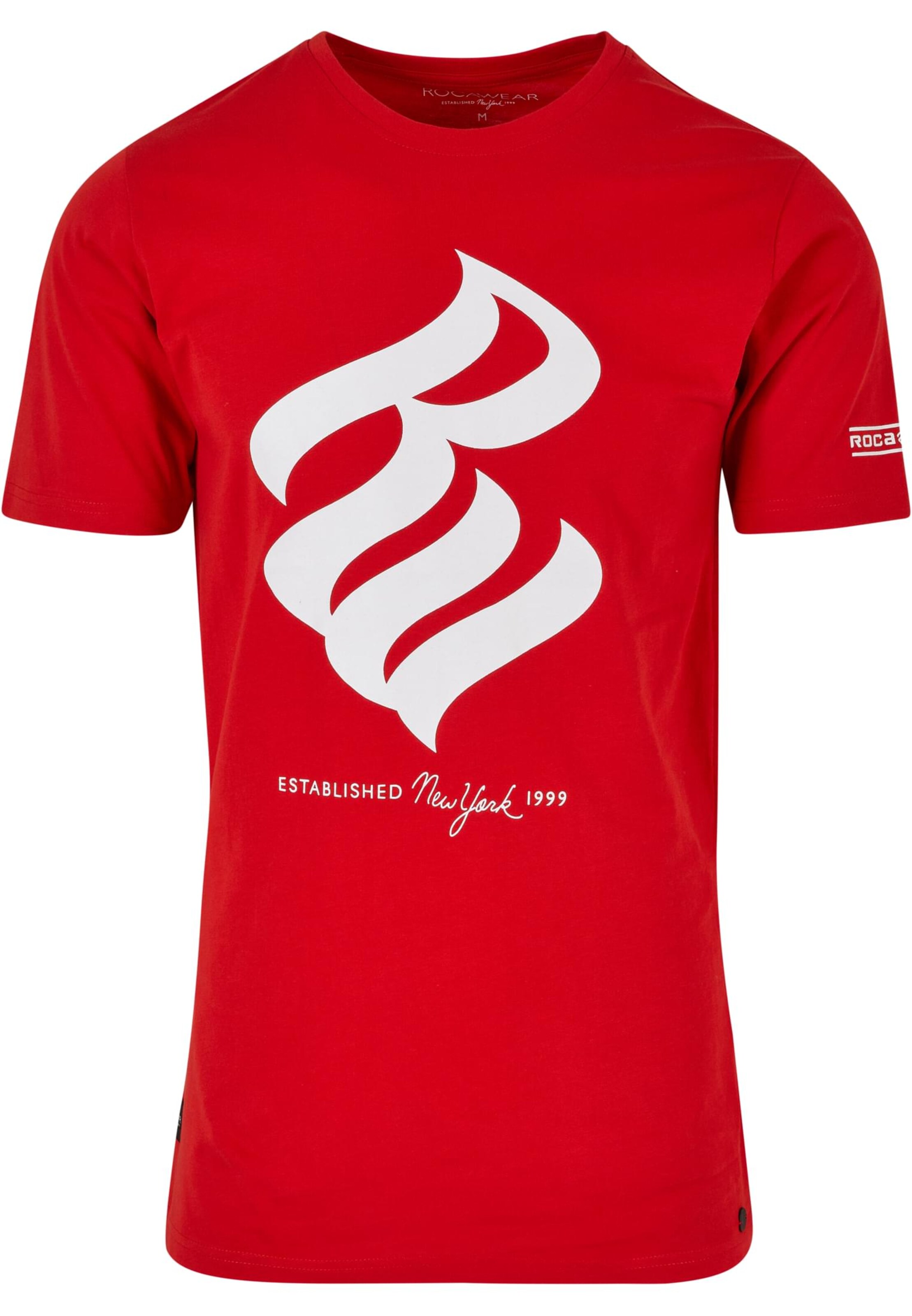 sarkans ROCAWEAR T-Krekls: no priekšpuses