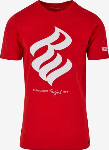 ROCAWEAR Majica | rdeča barva: sprednja stran