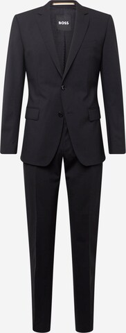 BOSS Regular Suit 'H-Huge' in Black: front