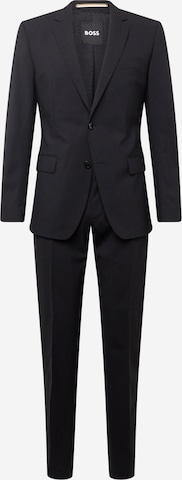 BOSS Black Regular Suit 'H-Huge' in Black: front