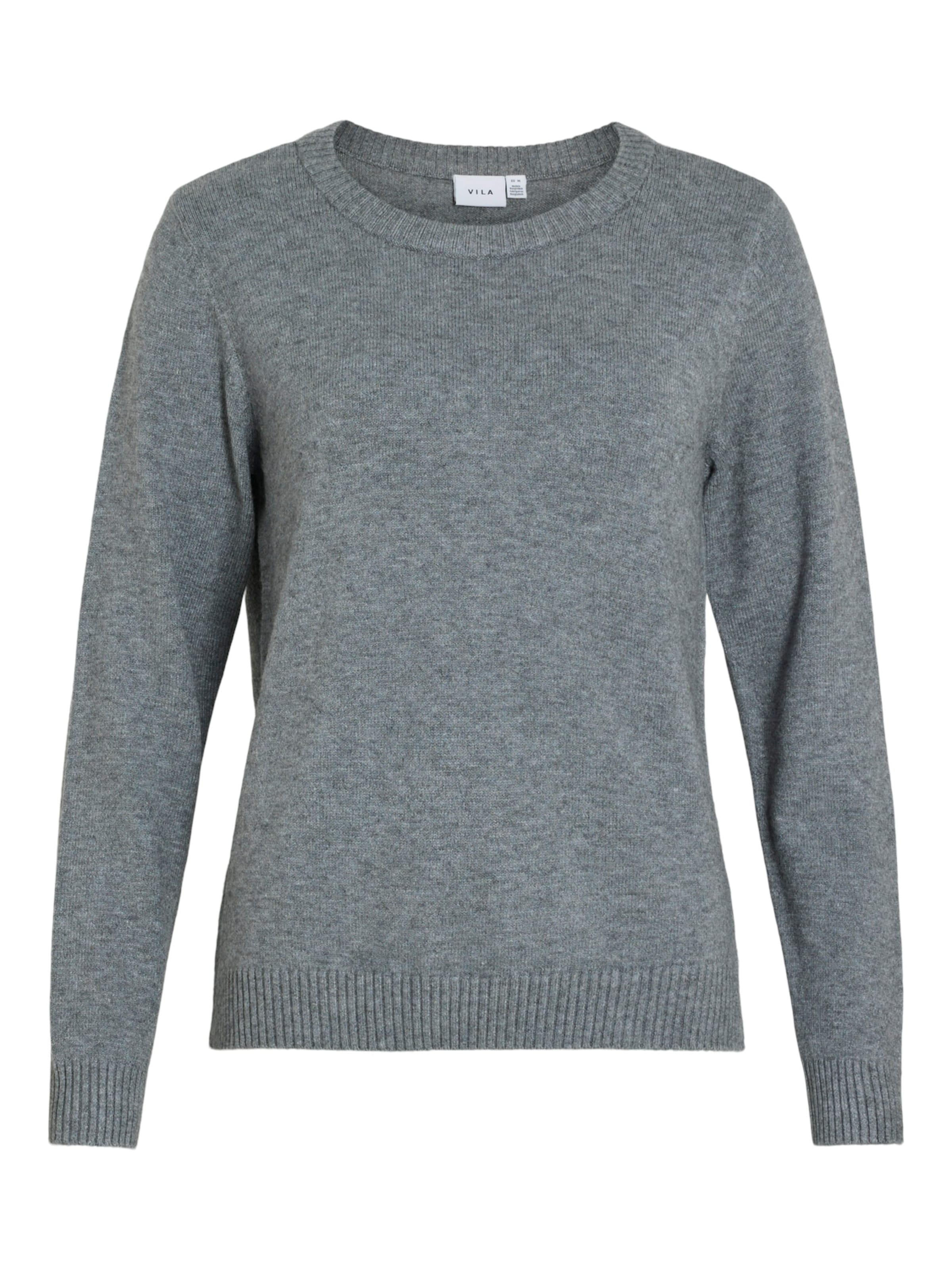 VILA Sweater 'VIRil' in mottled grey, Item view