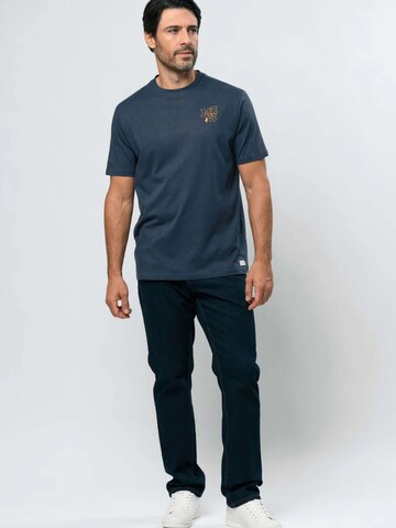 MCS Regular Fit Skjorte 'Nigel' i blå